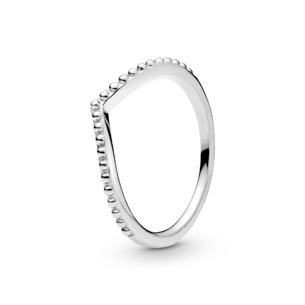 196315 Beaded Wishbone Ring