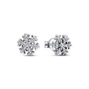 292370C01 Sparkling Snowflake Stud Earrings