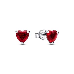 292549C01 Red Heart Stud Earrings