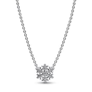 392371C01-45 Sparkling Snowflake Pendant Necklace