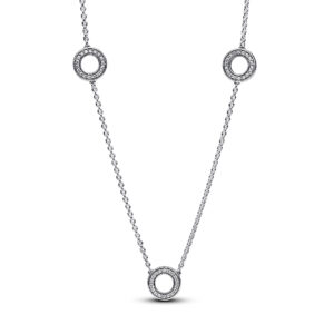 393162C01-50 Necklace with clear cubic zirconia