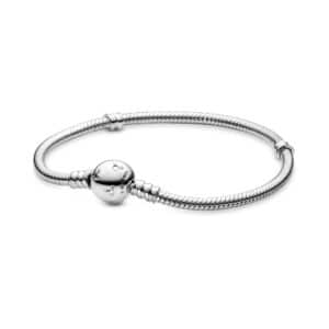 590731CZ Disney Sparkling Mickey Mouse Snake Chain Bracelet