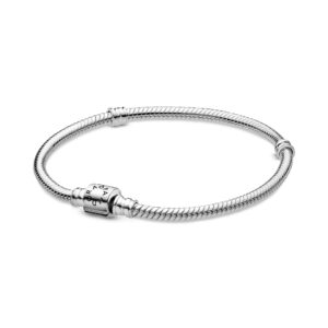 598816C00-17 Pandora Moments Barrel Clasp Snake Chain Bracelet