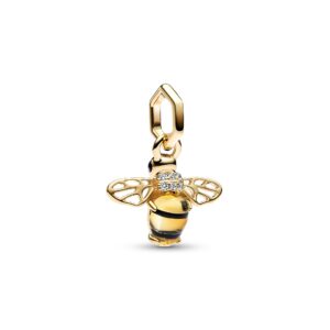 762672C01 Sparkling Bee Dangle Charm