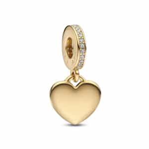 768761C01 Engravable Heart Tag Dangle Charm