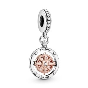 788590C01 Pandora Club 2020 Compass Dangle Charm