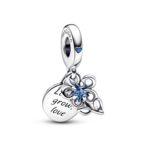 792293C01 UNICEF Blooming Flower Double Dangle Charm