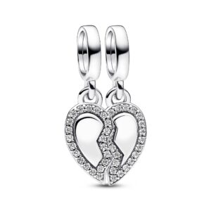 792743C01 Friends Splittable Heart Dangle Charm