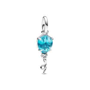 792792C01 UNICEF Blue Murano Glass Balloon Dangle Charm