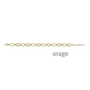 ARMBAND  Orage  BA090-19 brass - verguld geel  zirconium    .