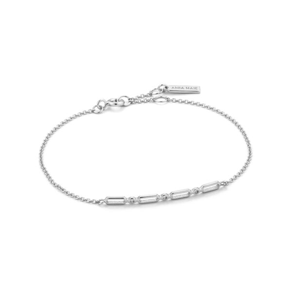 ARMBAND  ANIA HAIE  MODERN MINIMALISM silver   16,5-18,5 cm