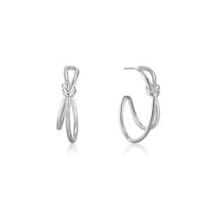 OORBELLEN  ANIA HAIE  FORGET ME KNOT  silver
