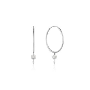OORBELLEN  ANIA HAIE  UNDER LOCK & KEY  silver