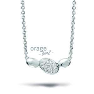 COLLIER  Orage TeenZ  T089-36 zilver 925 rhod  .    .