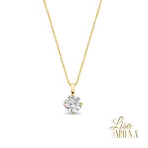COLLIER    Lisa MONA  4-griffe cz 6 mm
