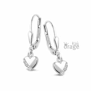 OORBELLEN  Orage Kids  K2585 zilver 925 rhod  zirconium    kleurloos