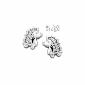OORBELLEN    Orage Kids  K2018 zilver 925 rhod  zirconium    .
