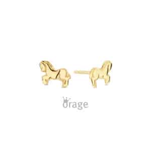 OORBELLEN    Orage Kids  K2953 9 Kt geel goud  geen stenen    .