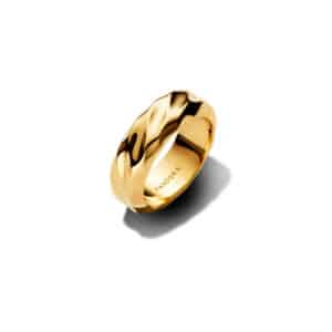 163886C00 Rippled Wide Band Ring