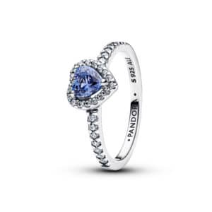 198421C05 Sparkling Elevated Heart Ring