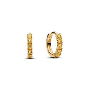 263849C01 Yellow Huggie Earring