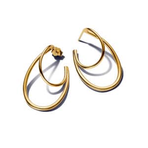 263870C00 Organically Shaped Double Hoop Earrings