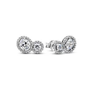 293774C01 Embracing Halo Stud Earrings