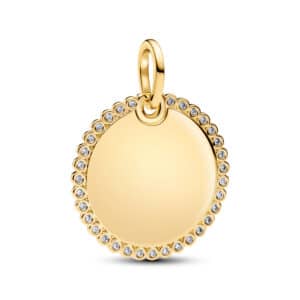 364007C01 Engravable Round Tag Pendant