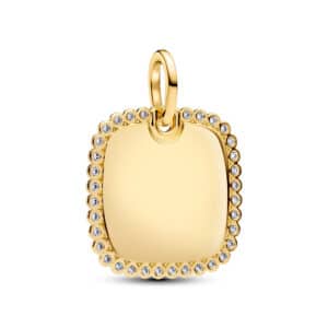 364009C01 Engravable Square Tag Pendant