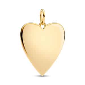 364016C00 Engravable Heart Oversized Tag Pendant