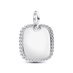 394009C01 Engravable Square Tag Pendant