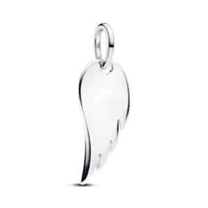 394014C00 Engravable Angel Wing Tag Pendant