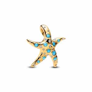 763818C01 Sparkling Blue Starfish Dangle Charm