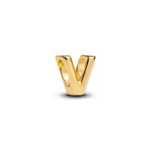 763968C00 Letter V Alphabet Charm