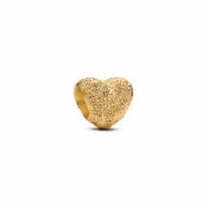 764000C00 Textured Heart Mini Charm
