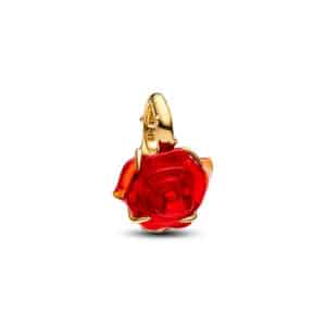764018C01 Disney Beauty and The Beast rose Dangle Charm
