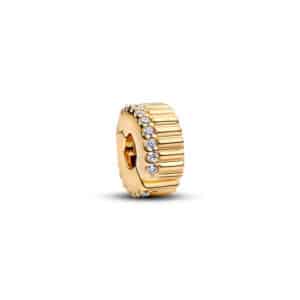 764078C01 Ribbed Clip Charm