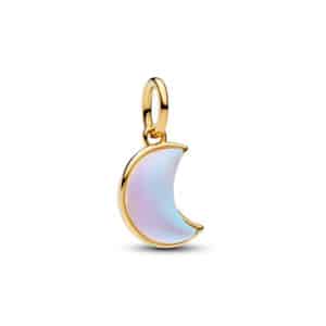764275C01 Sparkling Crescent Moon Dangle Charm