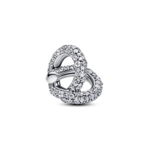 793771C01 Pavé Infinity Knot Heart Charm