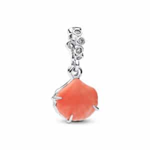 793821C01 Coral-coloured Shell Double Dangle Charm