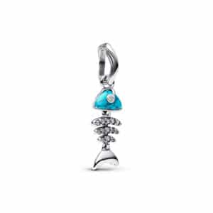 793894C01 Turquoise-coloured Fishbone Dangle Charm