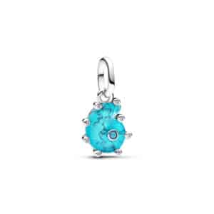 793900C01 Blue Murano Glass Sea Snail Dangle Charm
