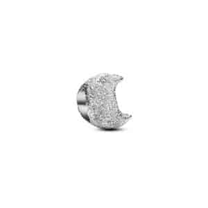 794054C00 Textured Moon Mini Charm