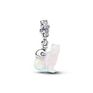 794243C01 Polarbear Mother & Cub Dangle Charm