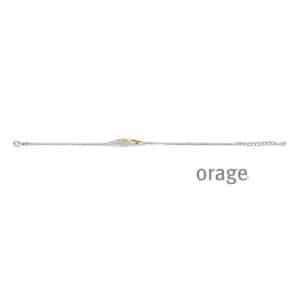 ARMBAND  Orage  BA359-19 zilver 925 rhod - bicolor geel  zirconium    kleurloos