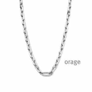 COLLIER  Orage  BA027-45 zilver 925 rhod  zirconium    .
