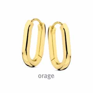 OORBELLEN  Orage  BB339 edelstaal - verguld geel  geen stenen    .