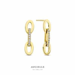 Oorringen  Aucielle  goud 18 kt,  geel goud,