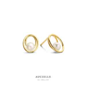 Oorringen  Aucielle  goud 18 kt,  geel goud,