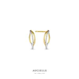 Oorringen  Aucielle  goud 18 kt,  geel en wit goud,